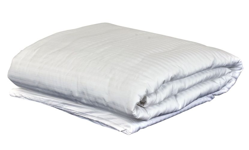 Duvet with cover side