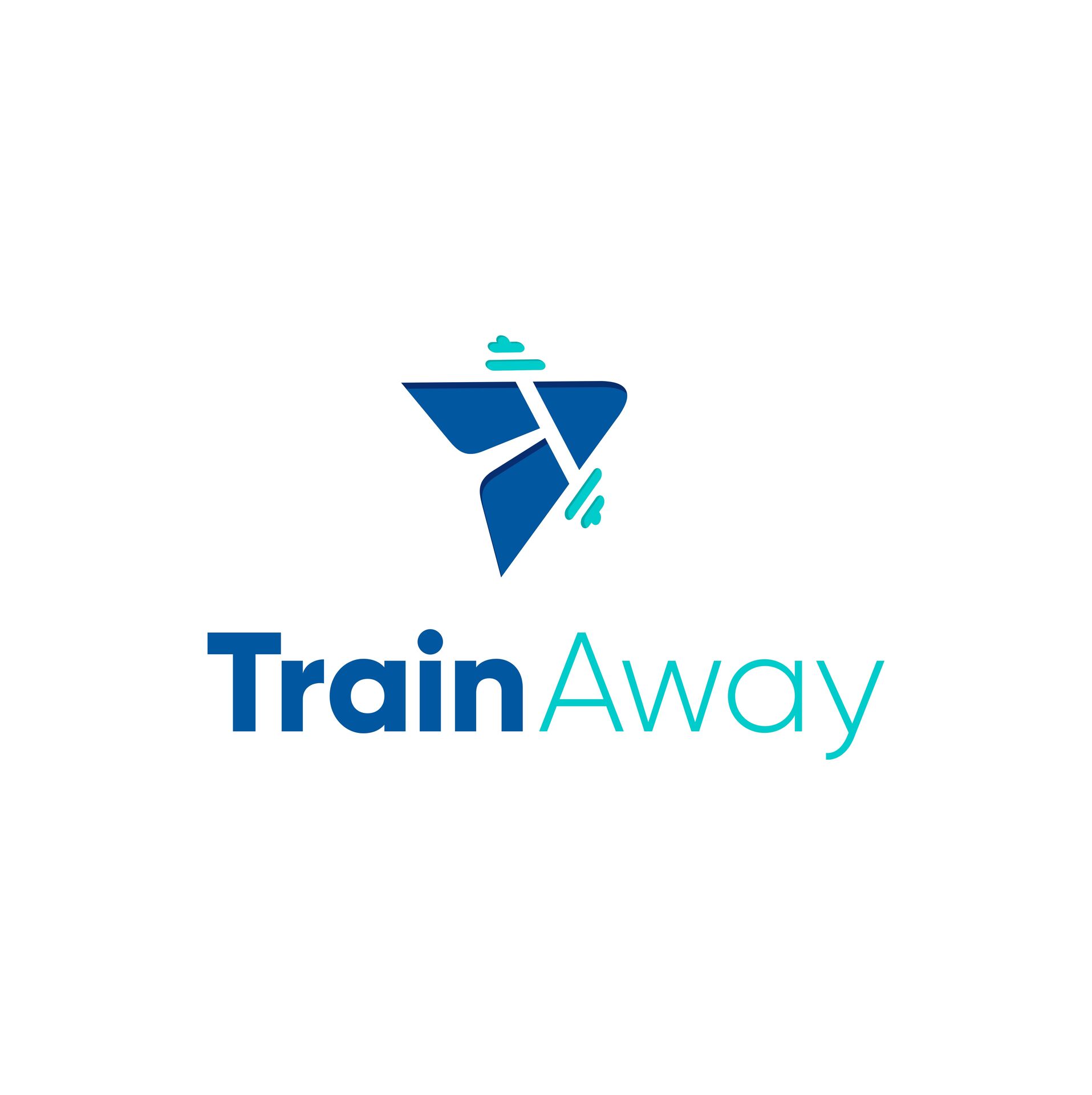 TrainAway logo white